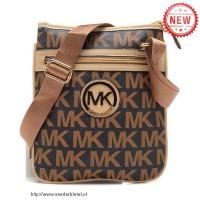 michael kors logo signature groot bruin crossbody zakken Allure Kopen l7hi8598